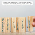 MECCANIXITY 6pcs Wood Sticks, 1/4''x 1/4'' x 12" Rectangle Wooden Cube Wood - Image 5