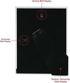 Isaac Jacobs 6x8 White Metal Rope Border Picture Frame, Horizontal & Vertical - Image 4