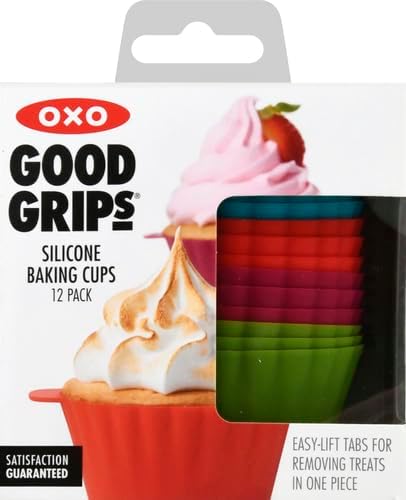OXO Good Grips Silicone Baking Cups, Dishwasher Safe, Food Grade, Cupcake Cups - Image 2