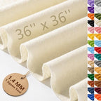 Ivory Felt Fabric 36'' X 36'', 1.4mm Large Felt Sheets Soft Durable Crafts Felt by FEIYAUMI