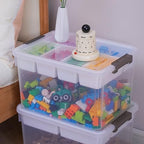 Citylife 32QT 4Packs Clear Craft Organizers and Storage Box - Image 8