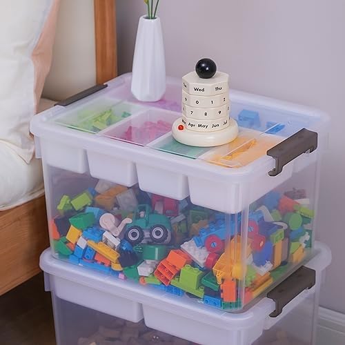 Citylife 32QT 4Packs Clear Craft Organizers and Storage Box - Image 8