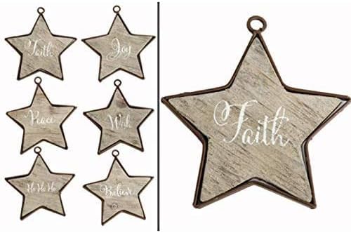 DERAYEE 100 Pcs Unfinished Wooden Stars Ornaments - Image 5