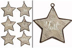 DERAYEE 100 Pcs Unfinished Wooden Stars Ornaments - Image 5