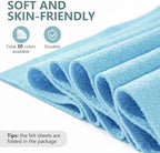 Baby Blue Felt Fabric 36'' X 36'', 1.4mm Large Felt Sheets Soft Durable Crafts - Image 3