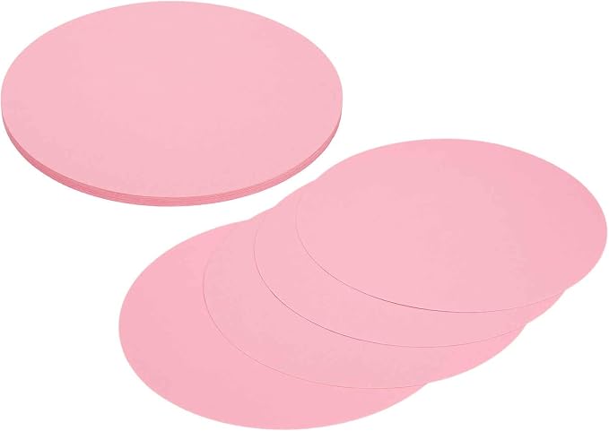 MECCANIXITY 24 Pcs Circle Card Stock, 9.8 Inch Round Cutouts Paper Thick by MECCANIXITY