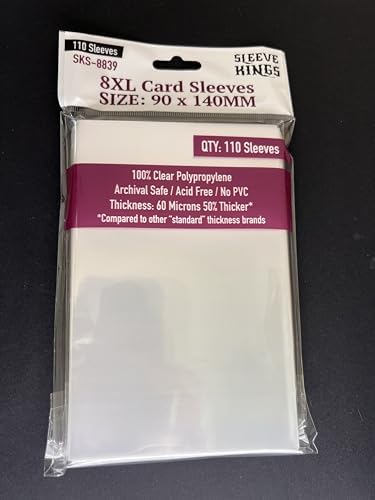 Sleeve Kings 8XL Sleeves 90 X 140 mm - Image 3