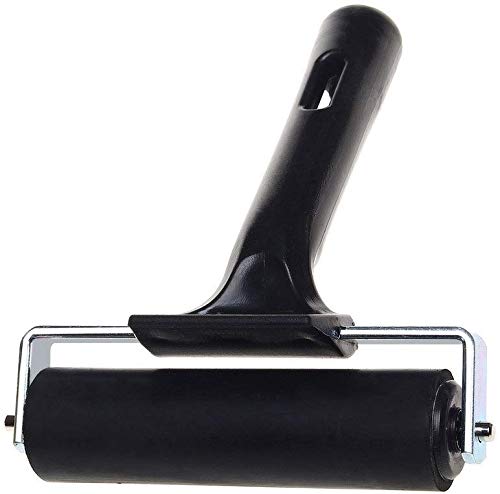 4-Inch Rubber Brayer Roller for Printmaking - Image 4