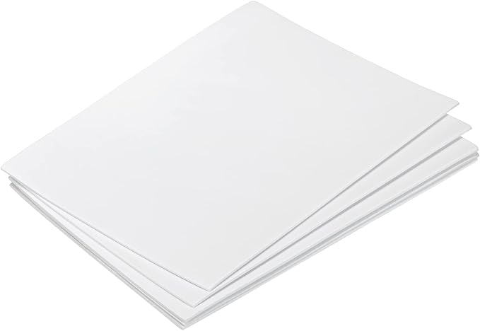 MECCANIXITY EVA Foam Sheets White 7.6 Inch x 5.9 Inch 2mm Thickness by MECCANIXITY
