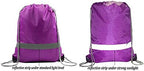 BeeGreen 20 Pieces Purple Drawstring Backpacks Bulk, Draw String Bags - Image 4