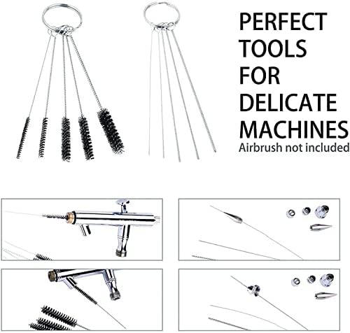 EBEST 4 SET Airbrush Cleaning Kit Repair Tools Needle Nozzle Brush Glass - Image 5