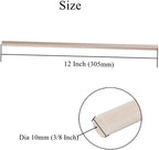12 Pack Round Wood Dowel Rods 3/8x3/8x12 Inch Balsa Wood Sticks φ3/8 Inch - Image 3