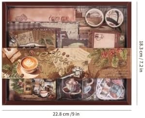 emmoolife Scrapbooking Supplies Kit, Coffee Vintage Aesthetic Scrapbook Kit - Image 5