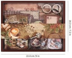 emmoolife Scrapbooking Supplies Kit, Coffee Vintage Aesthetic Scrapbook Kit - Image 5