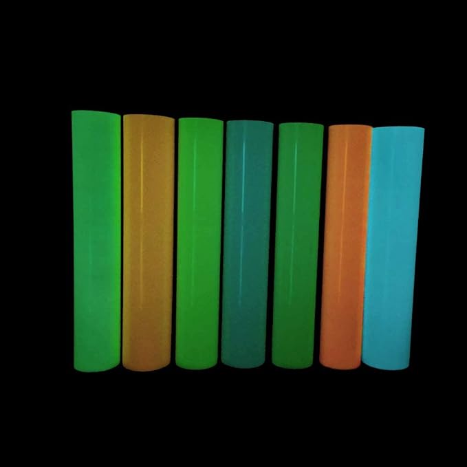 guangyintong Glow in The Dark Heat Transfer Vinyl Rolls, PU Elastic HTV Vinyl - Image 7