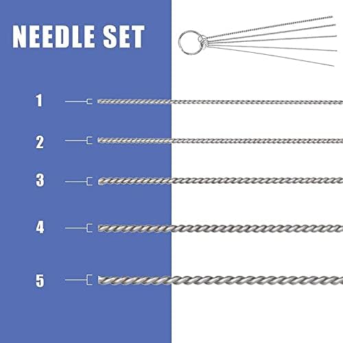 EBEST 4 SET Airbrush Cleaning Kit Repair Tools Needle Nozzle Brush Glass - Image 4