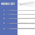EBEST 4 SET Airbrush Cleaning Kit Repair Tools Needle Nozzle Brush Glass - Image 4