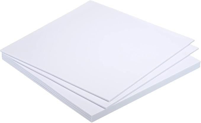 MECCANIXITY EVA Foam Sheets White 9.8 Inch x 9.8 Inch 3mm Thick Crafts Foam by MECCANIXITY
