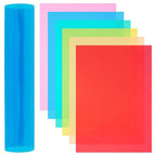 BENECREAT 24Pcs 6 Colors PVC Flexible Plastic Sheets, 11.8x8.3 Inch A4 Colored by BENECREAT