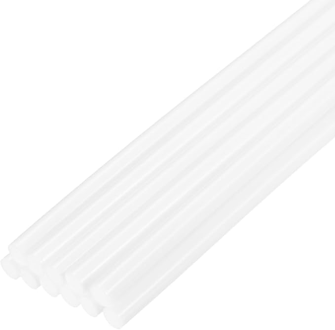 uxcell Mini Hot Glue Sticks for Glue Gun 7mm x 200mm Milky White 12pcs by uxcell