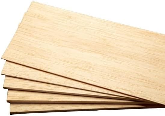 BINOS Balsa Wood Sheets, Model Grade Hobby Craft Balsa Wood Sheet Thin Plank - Image 2