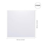 PYD Life 4 Pack Sublimation Acrylic Blanks Sheets 12", 1/6" Thick 4 mm | White - Image 2