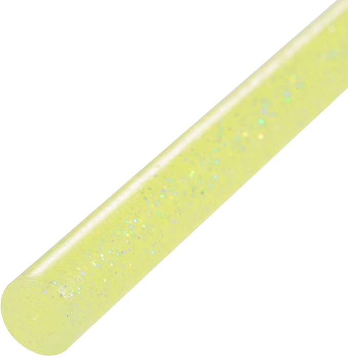 uxcell Mini Hot Glue Sticks for Glue Gun 0.27-inch x 4-inch Yellow Glitter 10pcs - Image 3