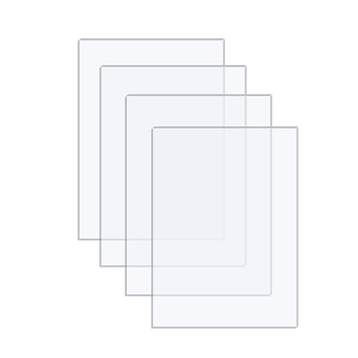 4 Pack 5x7 1/8" Clear Plexiglass Sheets by Langaelex
