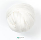Extra Fine Merino Wool roving, 1 Lb. Best Snow White Wool - Image 2