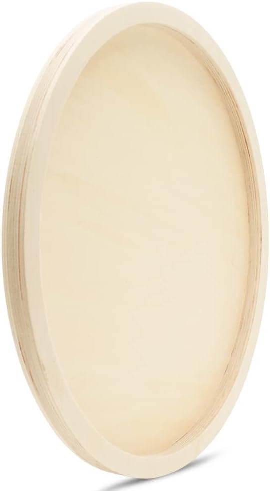 Circle Wood Sign Blank 18 inch Diameter, Canvas Panel, Wood Boards - Image 3