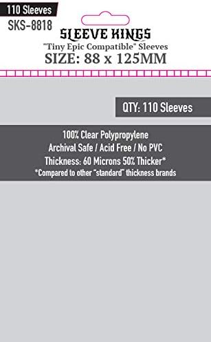Sleeve Kings Tiny Epic Compatible Sleeves 88 X125 mm - Image 2