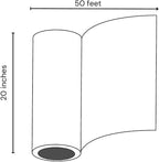 Grafix Dura-Lar 0.002" Film, Ultra Clear, Glossy 20" x50', Mylar/Acetate - Image 3