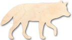 Unfinished Wood Wolf Shape Animal Wildlife Craft up to 46" DIY 14" / 1" - Image 2