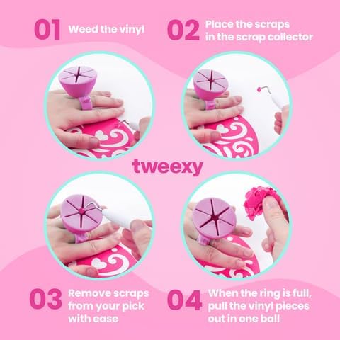tweexy Craft Vinyl Weeding Scrap Collector Ring | Weeding Tools - Image 6
