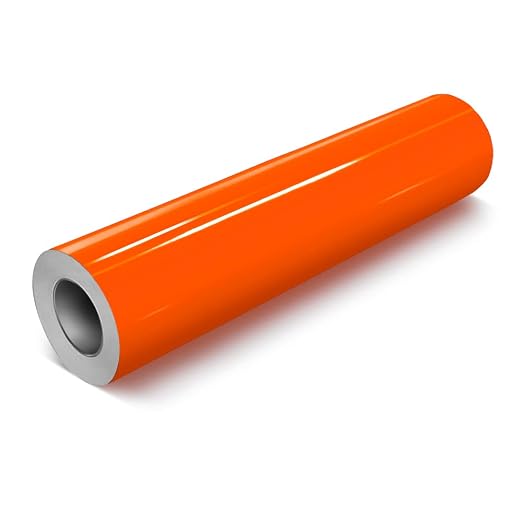 VViViD DECO65 Orange Gloss Permanent Adhesive Craft Vinyl by VVIVIDVINYL