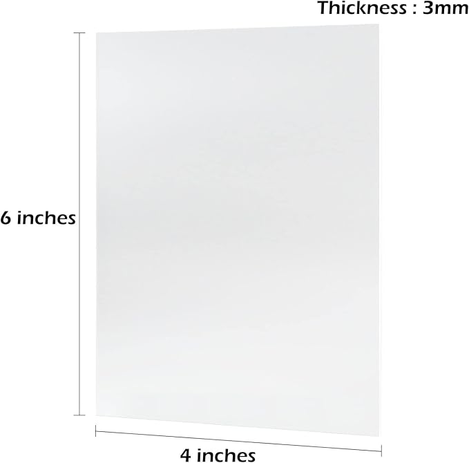 4x6 Inch Blank Frosted Acrylic Sign 1/8 Inch Thick | DIY Frosted 4"x6" Acrylic - Image 2