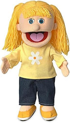 14" Katie, Peach Girl, Hand Puppet by SillyPuppets