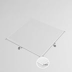 5 Pack 6"x6"x0.04" Thick Acrylic Sheets Transparent Plexiglass Panels - Image 2