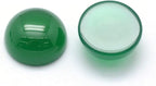 FASHEWELRY 50Pcs Natural Green Onyx Agate Cabochons Flat Back Gemstone - Image 2