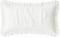 mia'spillow lab Monogrammed Custom Name Punch Needle Pillow, Personalized Pillow by MiasPillowLab