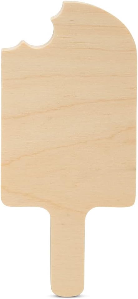 Popsicle Cutout 4-inch, 1/2 inch Thick, by Woodpeckers by Woodpeckers