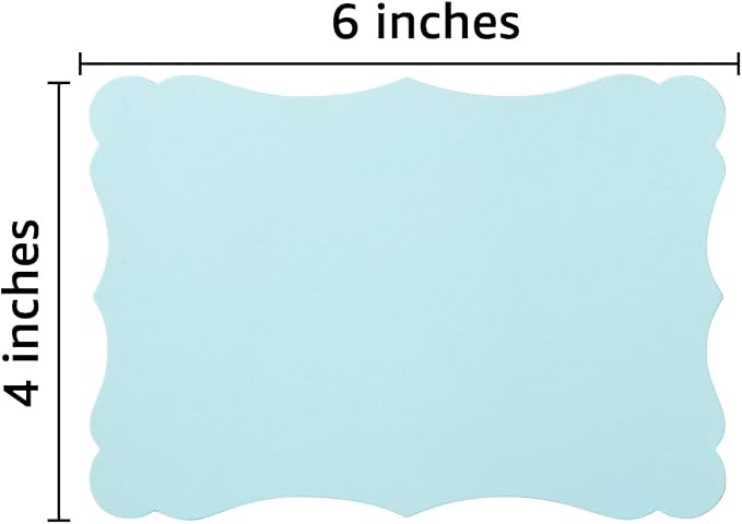 50 Pack Blank Kraft Greeting Cards, Light Blue, 4x6IN | Thick Cardstock Paper - Image 2