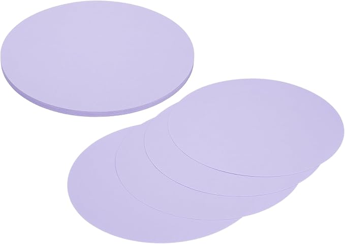 MECCANIXITY 24 Pcs Circle Card Stock, 8.3 Inch Round Cutouts Paper Thick by MECCANIXITY