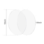 2 Pieces 1/8" Round Plexiglass Sheet, 10 Inch Diameter Clear Acrylic Circle - Image 4