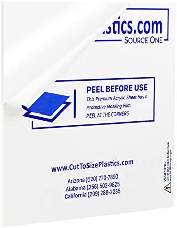 3/8 th Inch Thick Acrylic Plexiglass Sheet by SOURCEONEDISPLAYS
