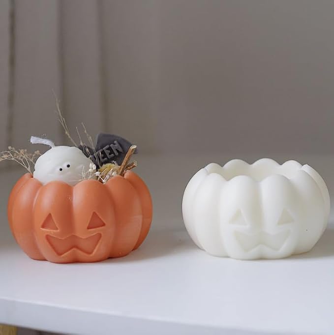 3 Pcs Halloween Candle Silicone Molds Set, DIY Letter Bat, Mummy Ball and 3D - Image 4