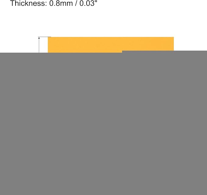MECCANIXITY EVA Foam Sheets Gold Tone 19.7 Inch x 17.7 Inch 0.8mm Thick Crafts - Image 2