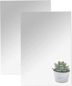 16" x 12" x 2Pcs Acrylic Mirror Sheets, Decorative Wall Mirrors | Flexible Body by DARENYI