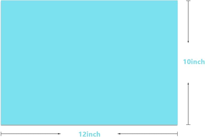 Puff Vinyl Heat Transfer 3 Sheets 12"x10"-Pale Blue | 3D Puffy htv Iron on - Image 2