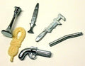 Clue Board Game Replacement Weapons Set Pewter Rope Candlestick Dagger Wrench by HasbroToyland
